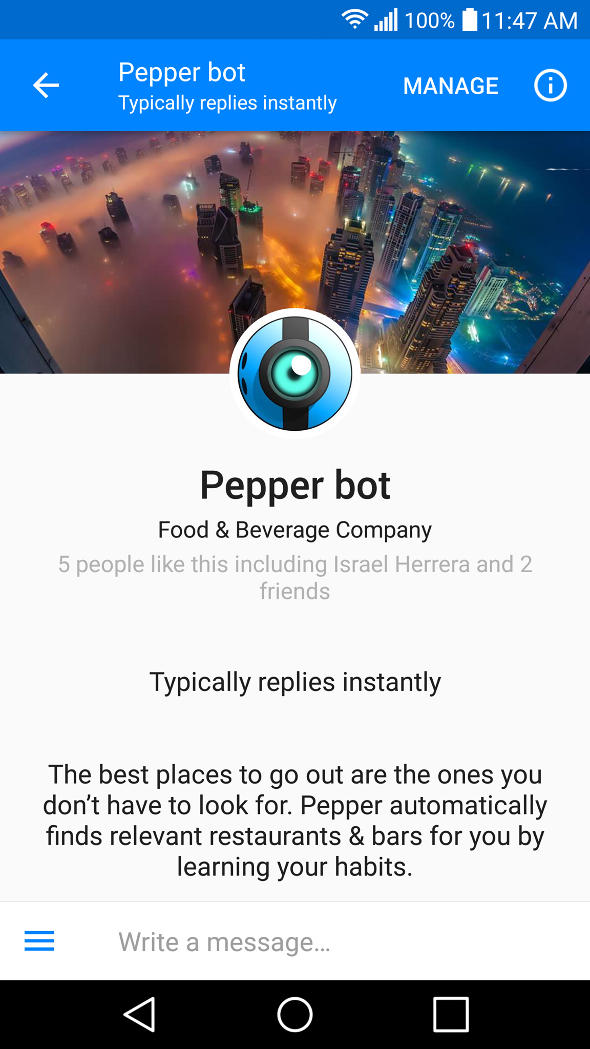 Pepper Bot