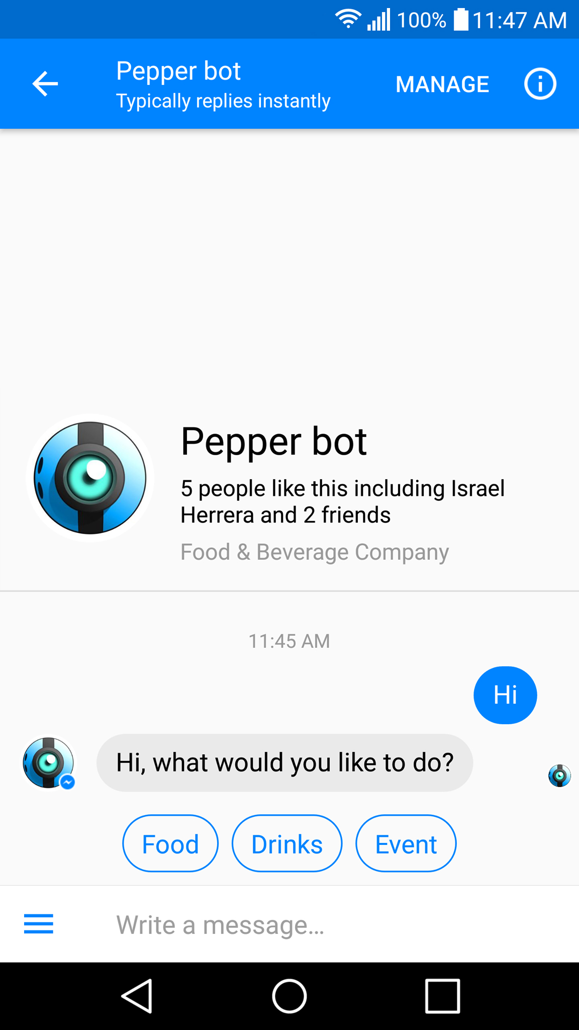 Pepper Bot